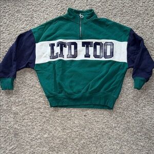 Green and Navy Men's Sweater